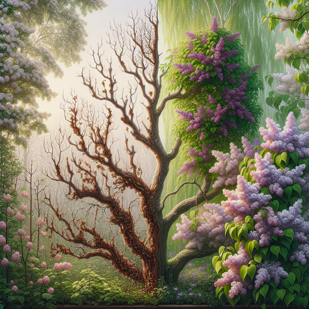 How to Diagnose and Revive a Half-Dead Lilac Tree: Organic Solutions for Vibrant Blooms