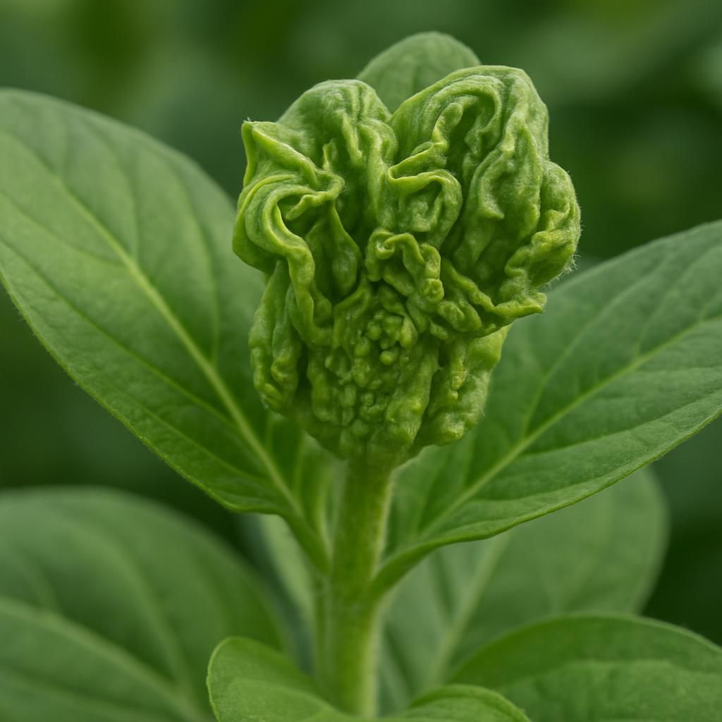 How to Identify and Fix Curled New Growth on Zinnia Plants
