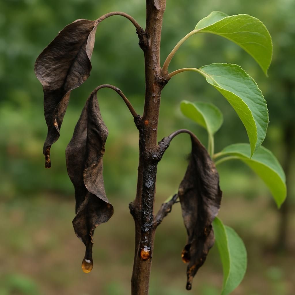 How to Identify and Manage Fire Blight in New Pear Trees