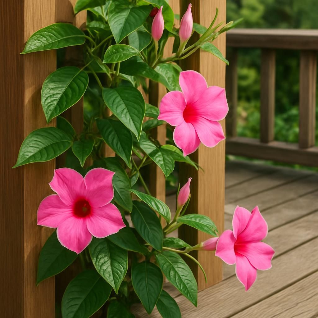 How to Prevent Mandevilla Vines from Growing Between Deck Planks