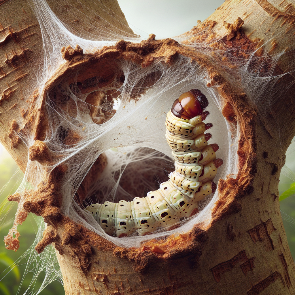 Bark-eating caterpillars