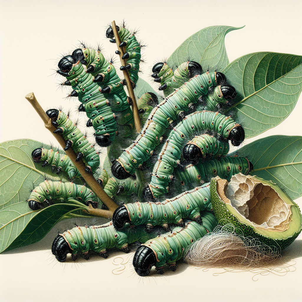 Black-headed caterpillar