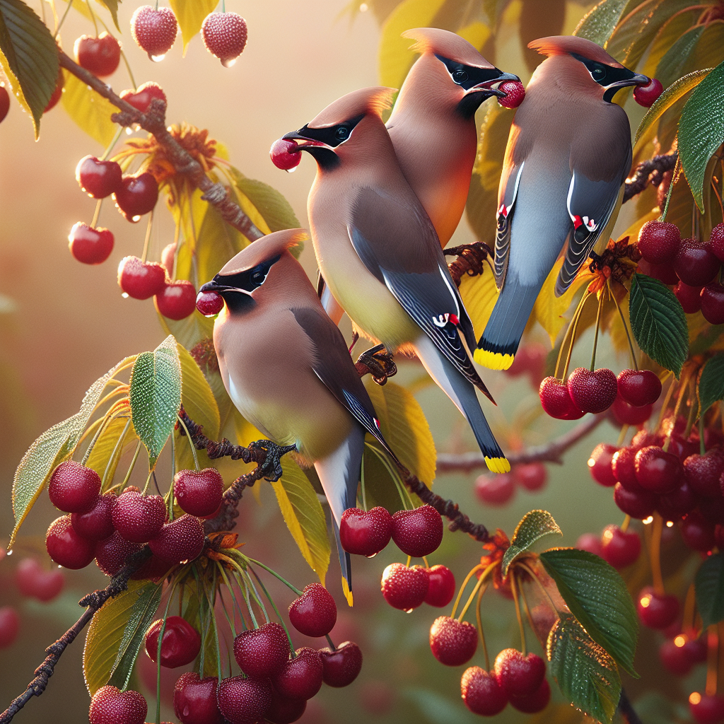 Cedar Waxwings