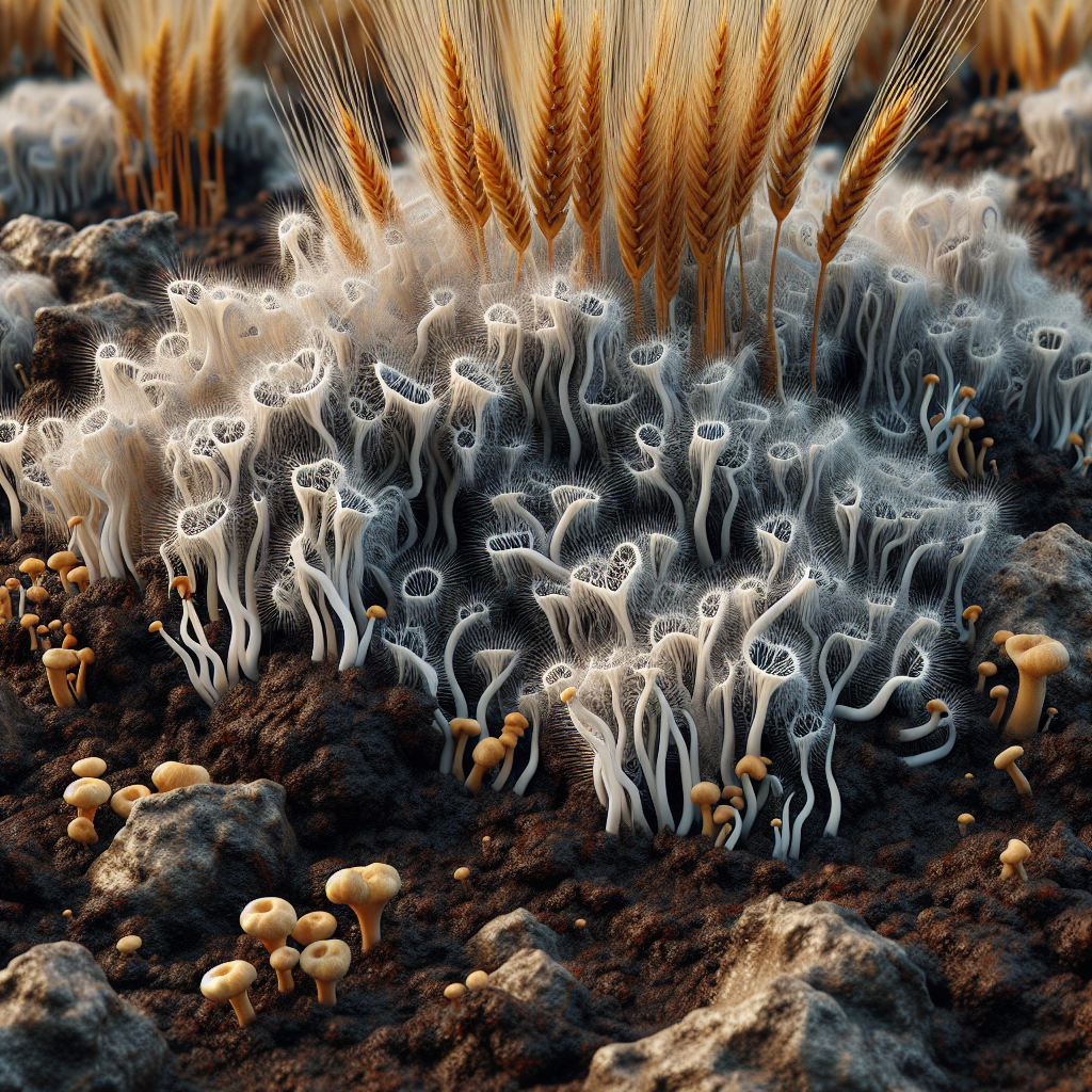 Competing wild fungi