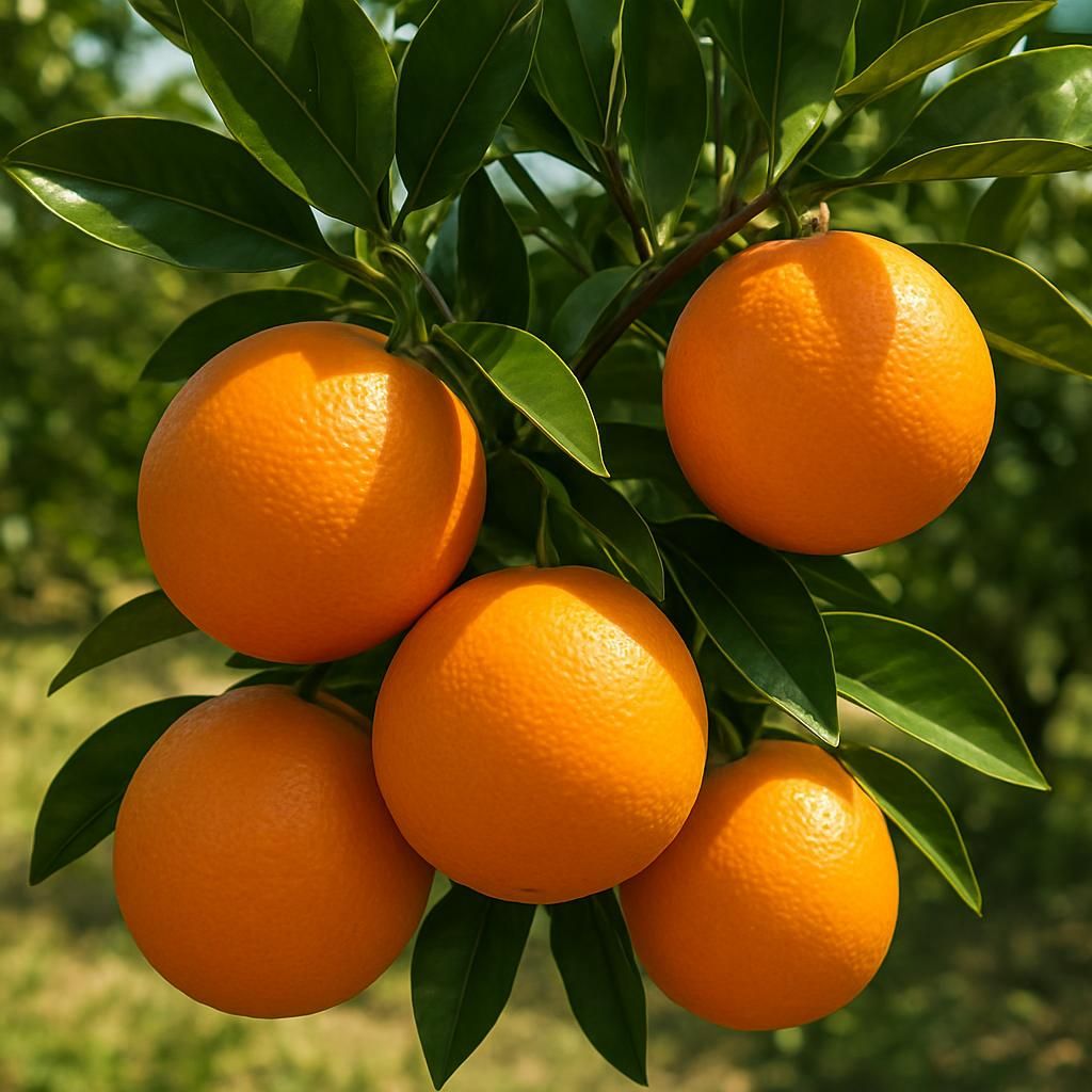 Close-up of ripe citrus fruit on tree showcasing glossy leaves and vibrant orange rind for professional growing guide