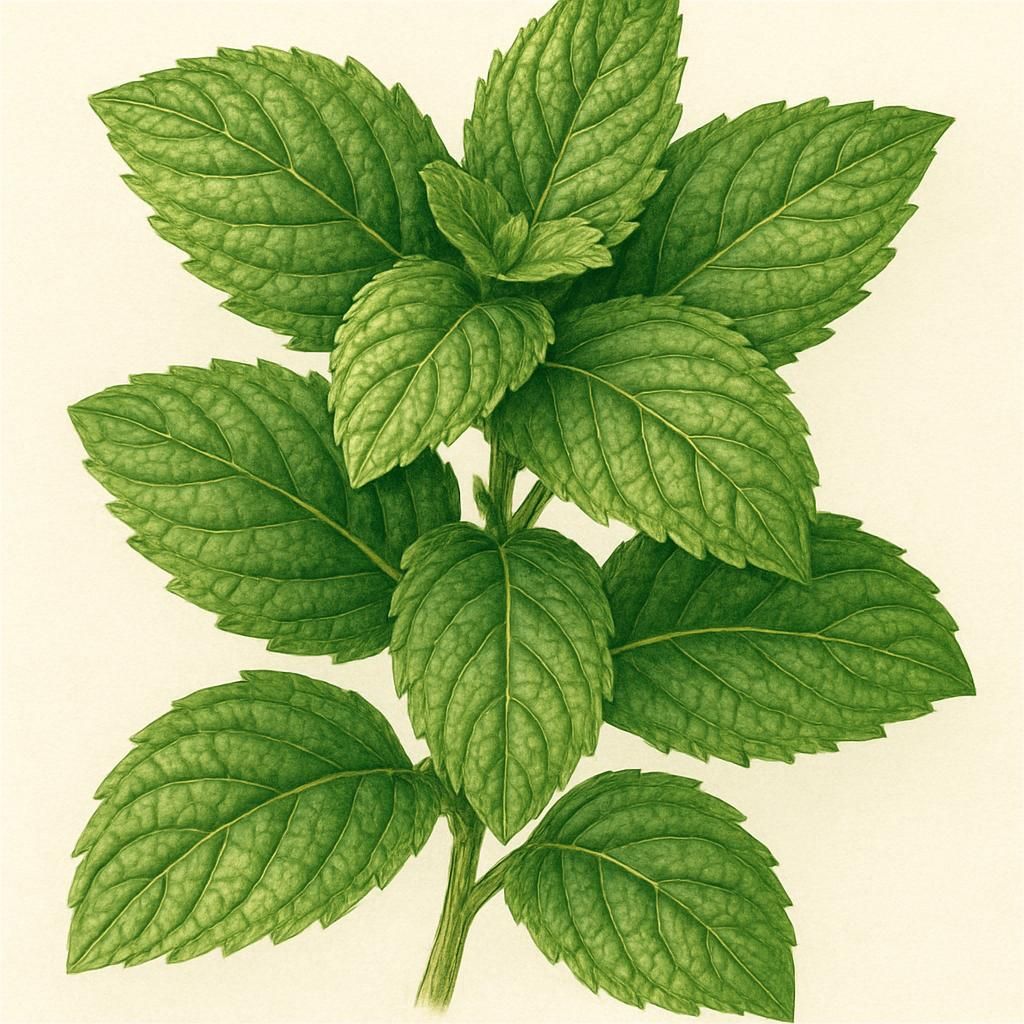 Close-up image of lush Ginger Mint with vivid green leaves and aromatic appeal.