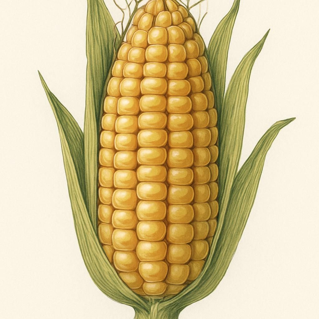 Close-up view of Gourdseed maize showcasing large, pumpkin seed-like kernels.