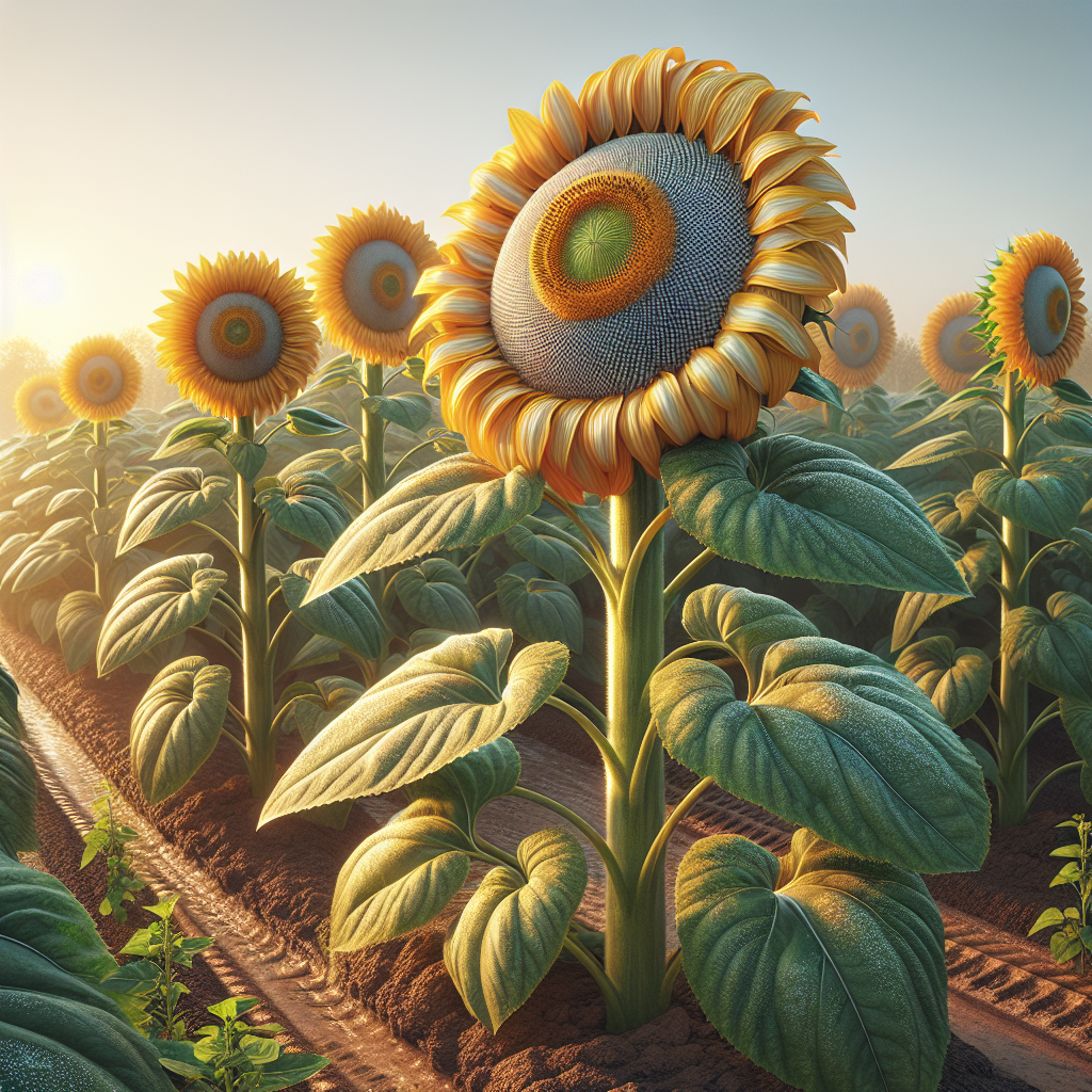 Mammoth Grey Stripe Sunflower