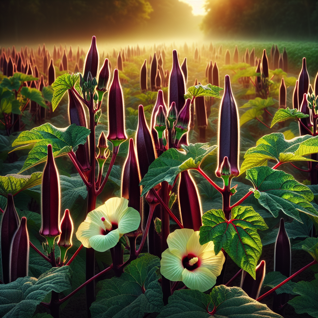 Okra (Burgundy)