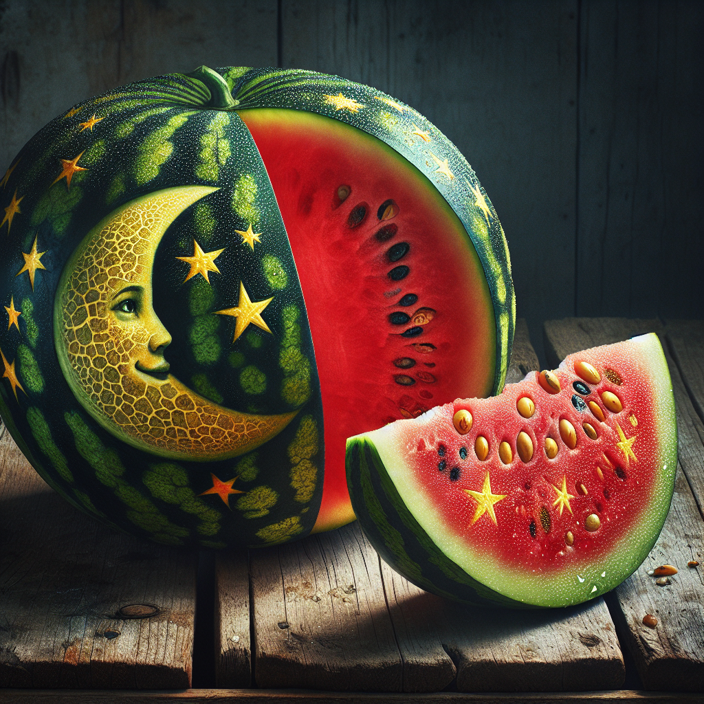 Watermelon (Moon and Stars)