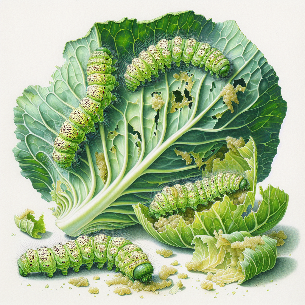 imported cabbage white larvae
