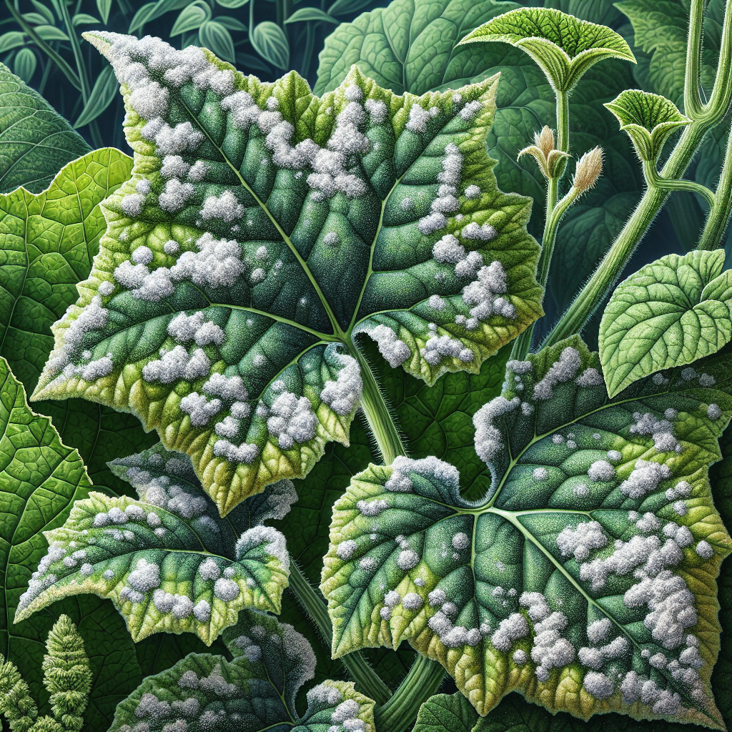 Powdery mildew (Podosphaera xanthii)