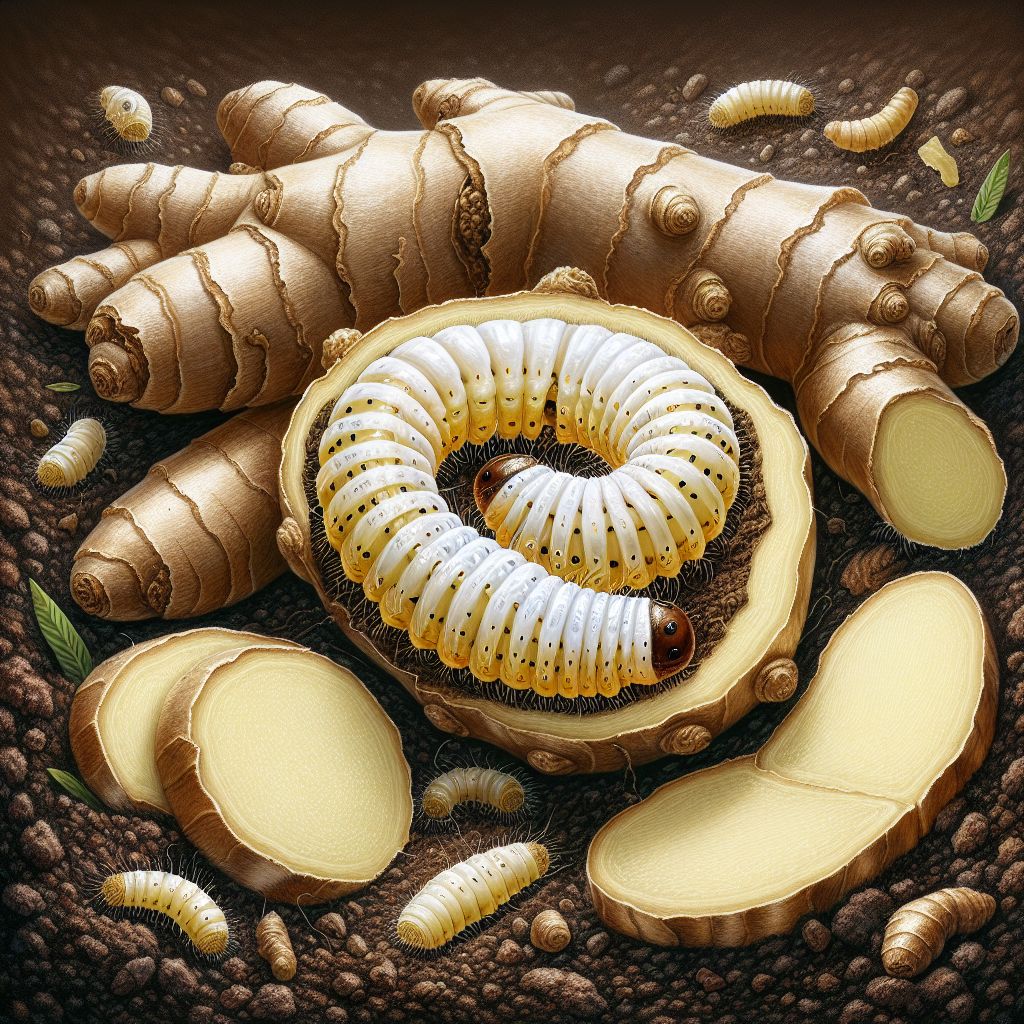 rhizome-boring larvae