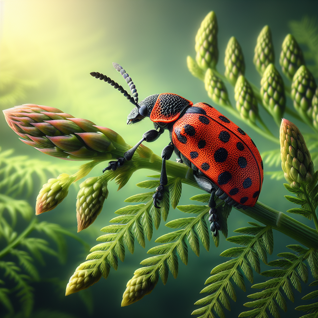 Spotted asparagus beetle